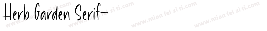 Herb Garden Serif字体转换